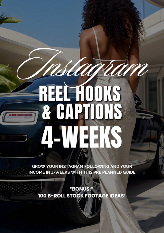 4 WEEKS OF HOOKS FOR SHORT FORM VIDEO CONTENT